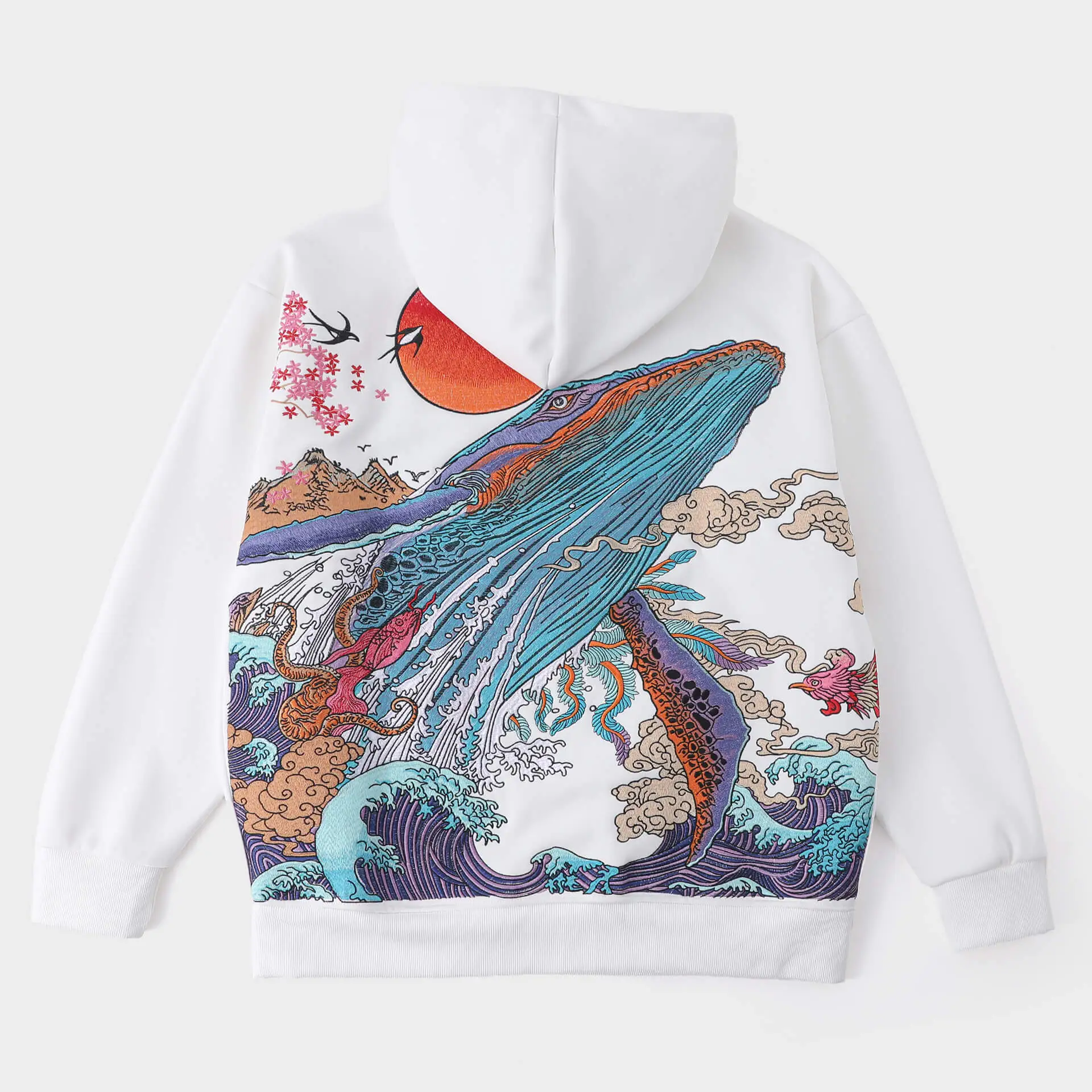 Kujira embroidered Hoodie - Image 10