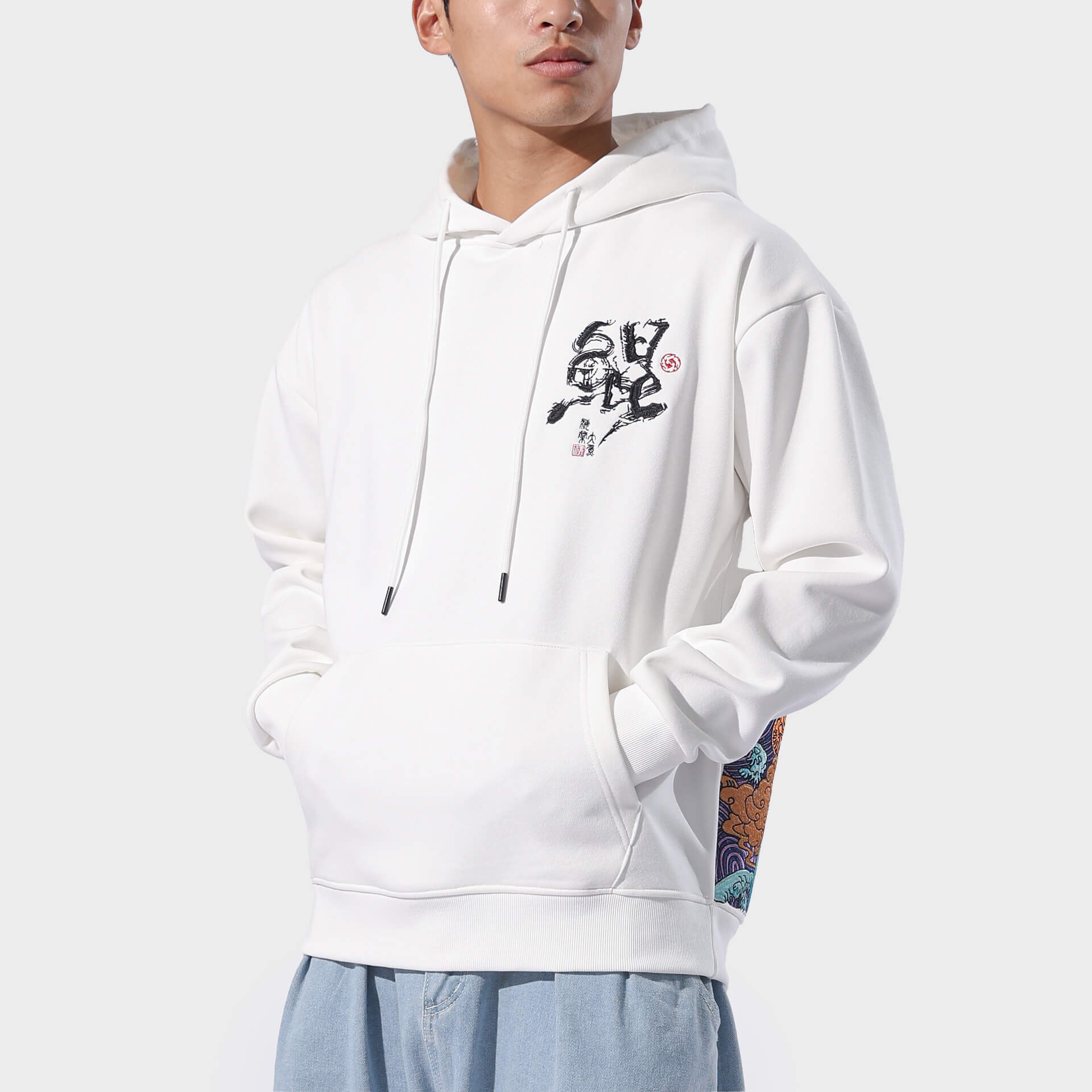 Kujira embroidered Hoodie - Image 7