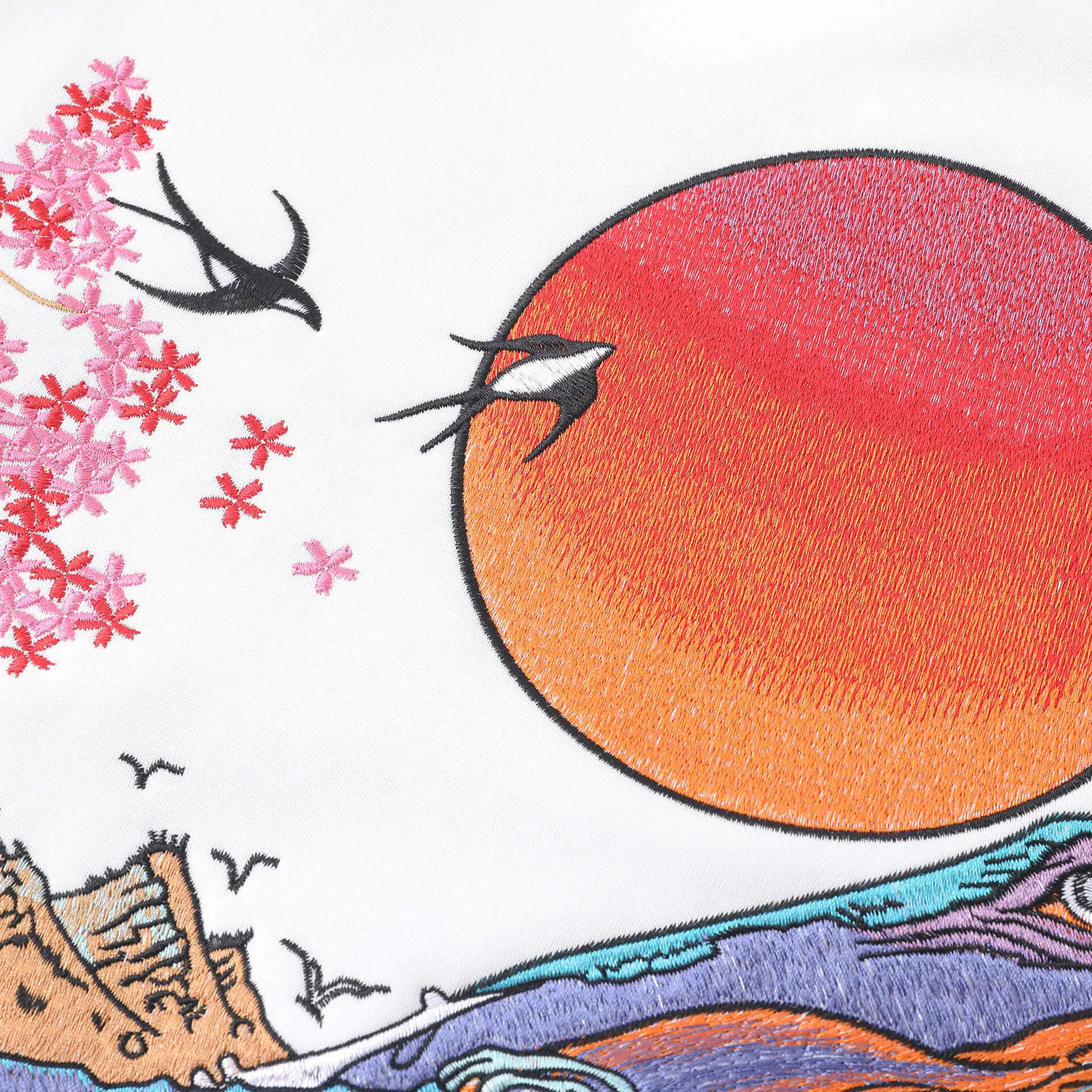 Kujira embroidered Hoodie - Image 9
