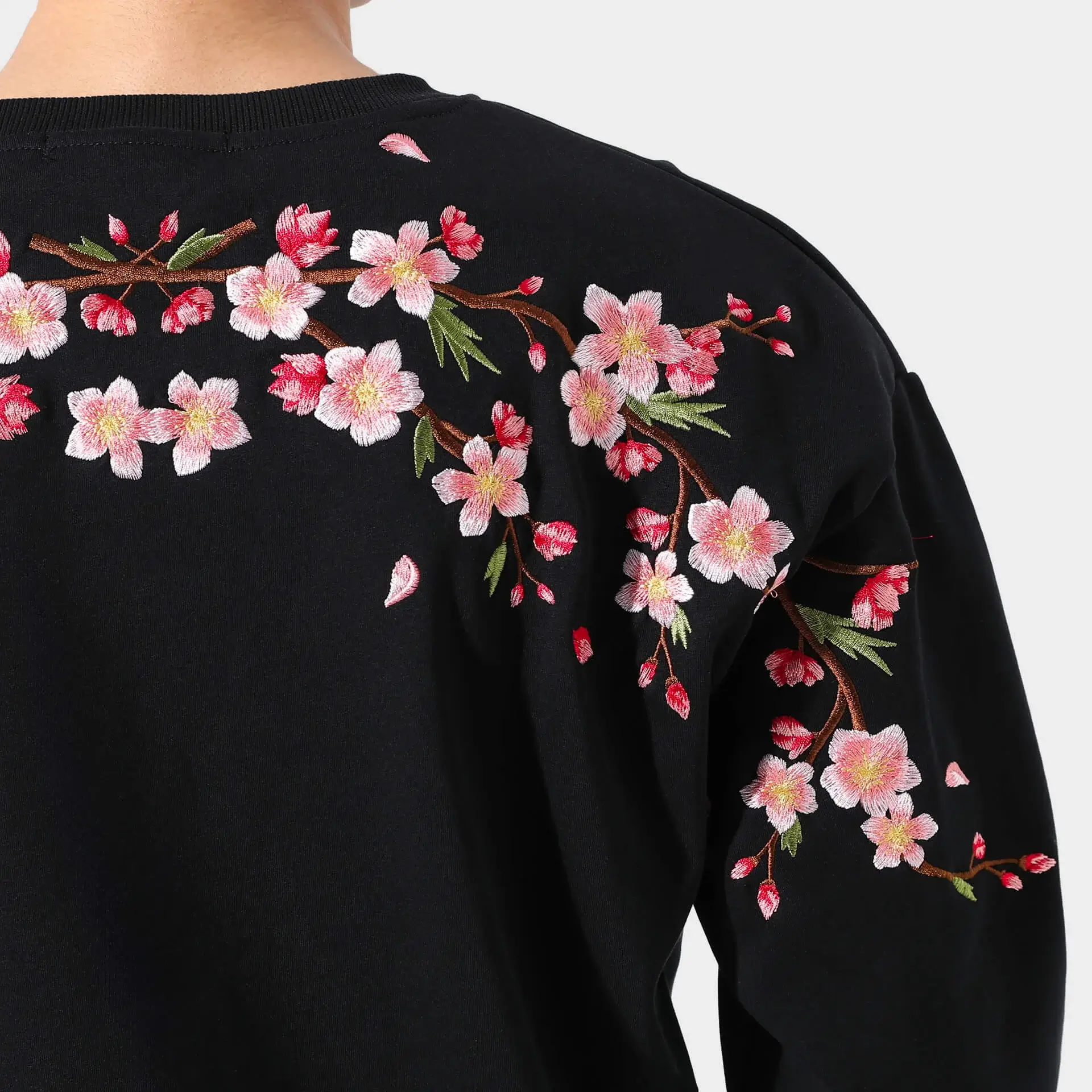 Sakura Embroidered Sweatshirt - Image 4