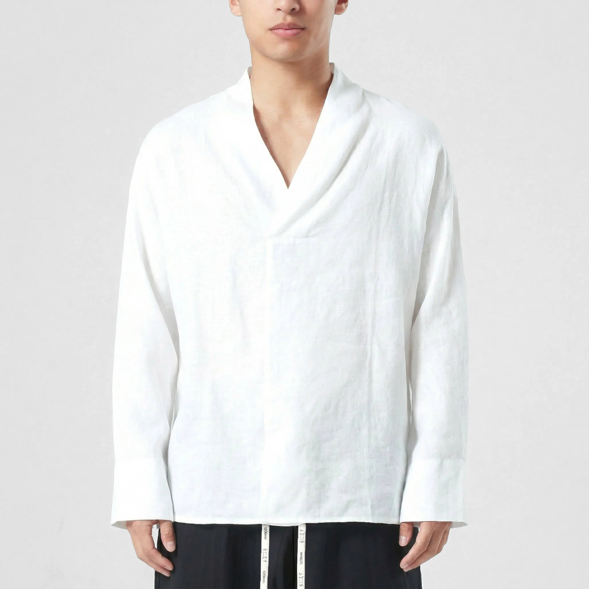 Shinu Drop V Shirt 2.0 - 100% Linen - Image 13