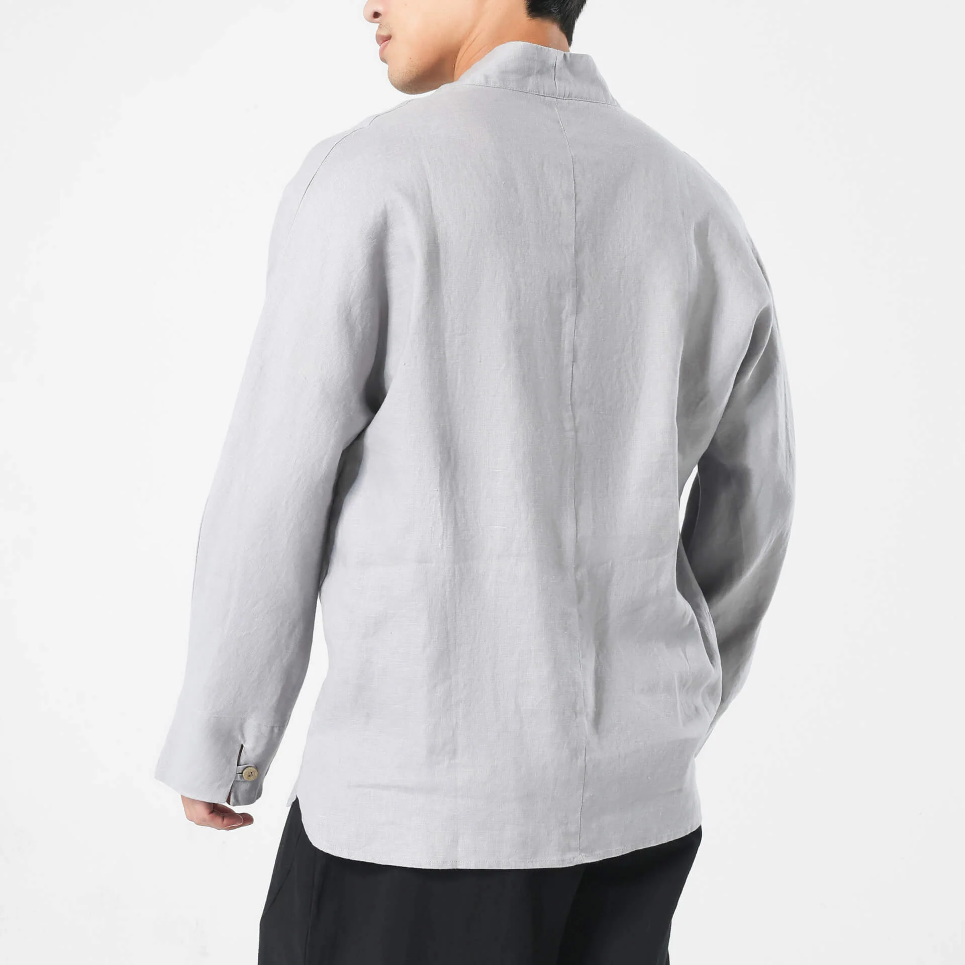 Shinu Drop V Shirt 2.0 - 100% Linen - Image 3